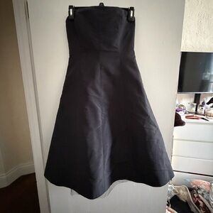 J. Crew Strapless Black Dress